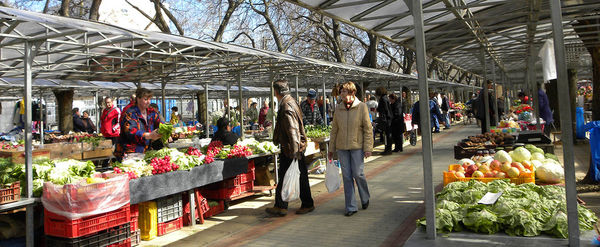Tejn�zőben a gyulai piacon. Fot�: Gyulai H�rlap - S�r Enikő