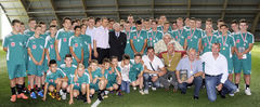Grosics Gyula �s a r�la elnevezett akad�mia csapatai. Fot�: Gyulai H�rlap - Ol�h Szabolcs