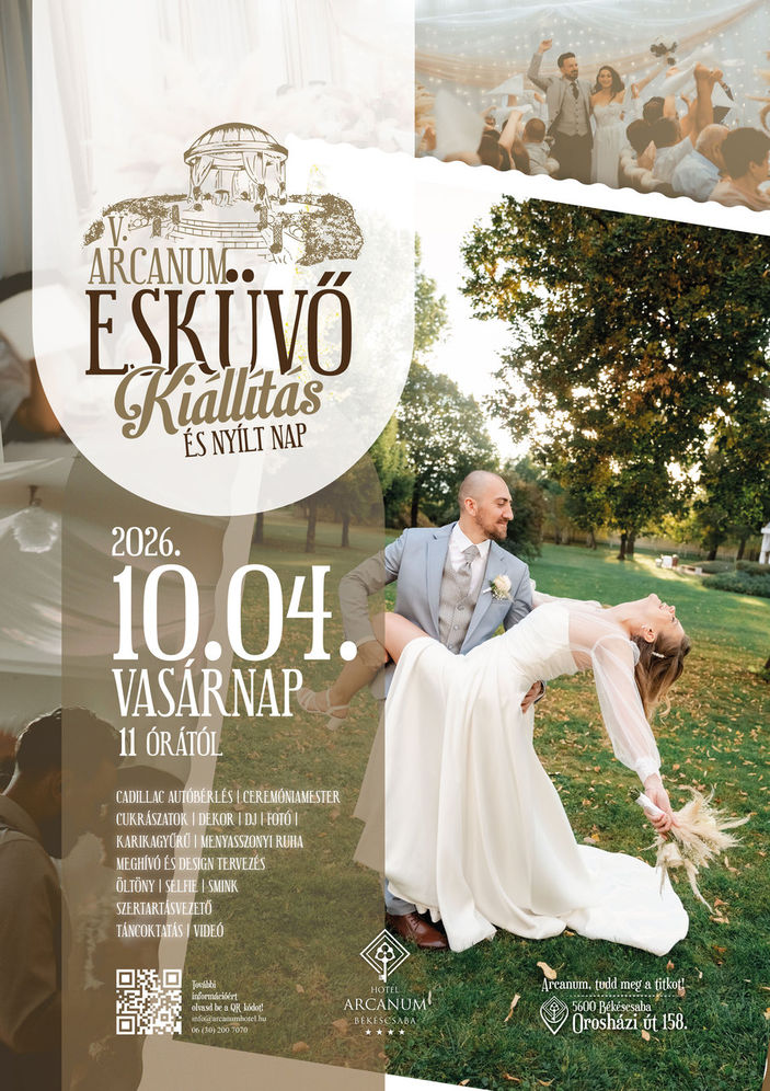 Ötödik alkalommal rendezik meg az Arcanum Esküvőkiállítást és Nyílt Napot