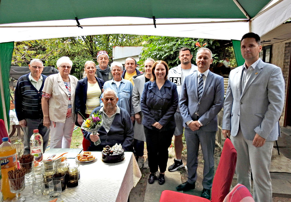 Erdei Sándort köszöntötték 90. születésnapján 